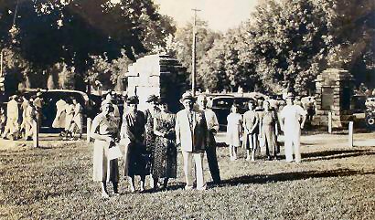 Visitors to the Village