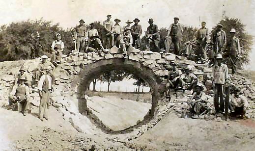 The Bridge to the Island Under Construction