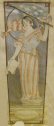 Unsigned Patriotic Colored Pencil Sketch of a Memorial Plaque
