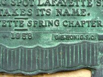 Lafayette Springs Plaques