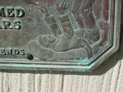 Honig's name on Joe Cook Plaque
