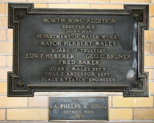 Waterworks North Addition Plaque