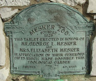 Mesker Zoo Plaques