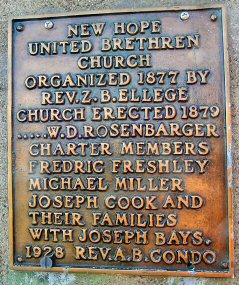 Lincoln Trail Marker at New Hope Baptist Church