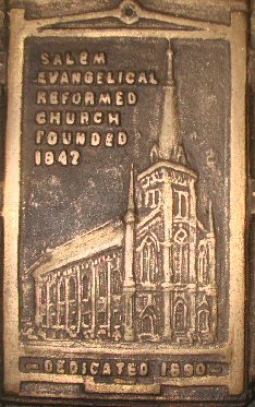 Close-up of church.