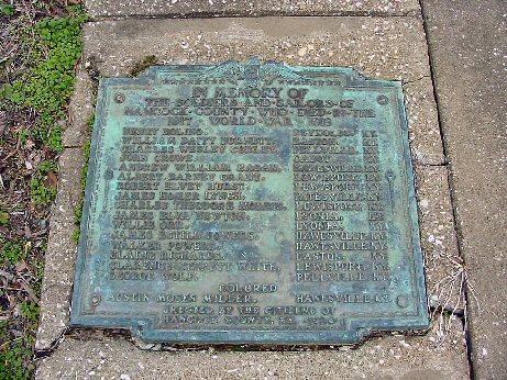Hawesville Plaque